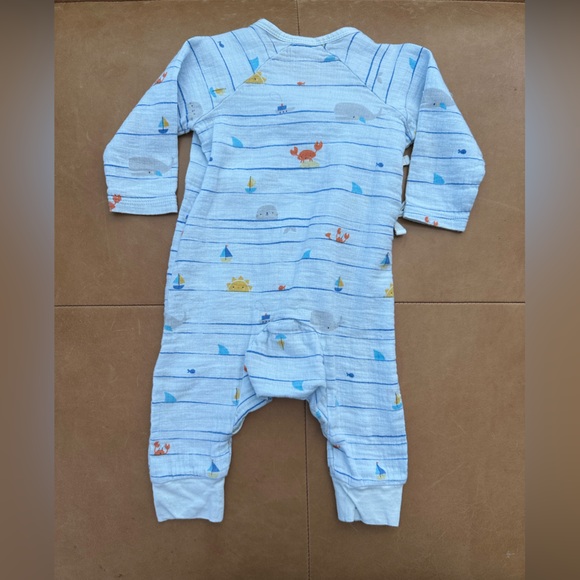 💙5/$25💙Angel Dear Muslin Cotton Jumpsuit 3-6M - Picture 2 of 3